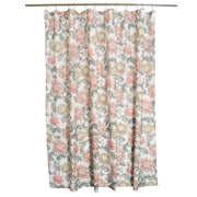 FALL PEONY SHOWER CURTAIN FABRIC 72